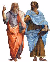 라파엘로가 그린 ‘아테네 학당’ 속 플라톤과 아리스토텔레스. 왼편에 서 있는 플라톤의 손에 들려진 책이 바로 ‘티마이오스’다.