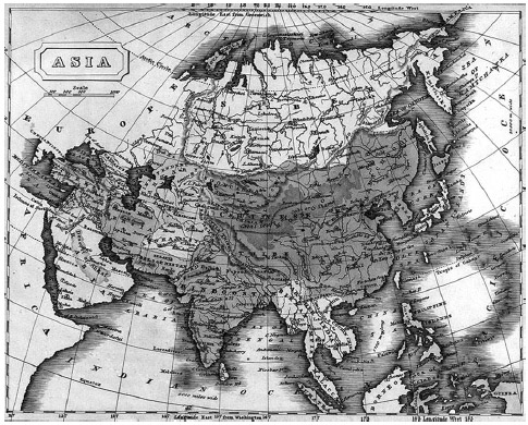 미국 조지아 공대가 보유하고 있는 옛 아시아 지도.   서울신문 포토라이브러리 
