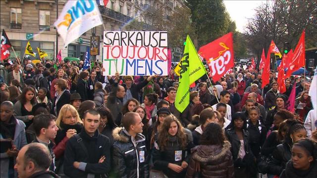 사르코지 정부의 복지 개혁안에 반발해 시위를 벌이고 있는 프랑스 국민들. ‘시사기획 KBS 10’은 해외 사례를 통해 한국형 복지 모델의 방향을 모색한다.  KBS 제공