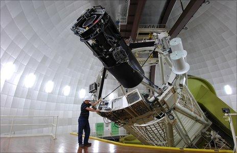 호주 사이딩스프링에 설치돼 있는 앵글로오스트레일리안 망원경.