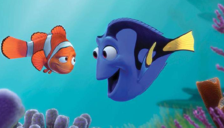 애니메이션 ‘니모를 찾아서’의 한 장면 왼쪽이 클라운피시(Clownfish).