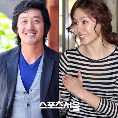 하정우(왼쪽)·구은애