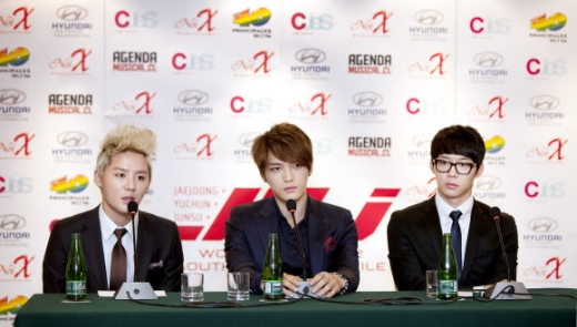 그룹 JYJ. 왼쪽부터 김준수, 김재중, 박유천.