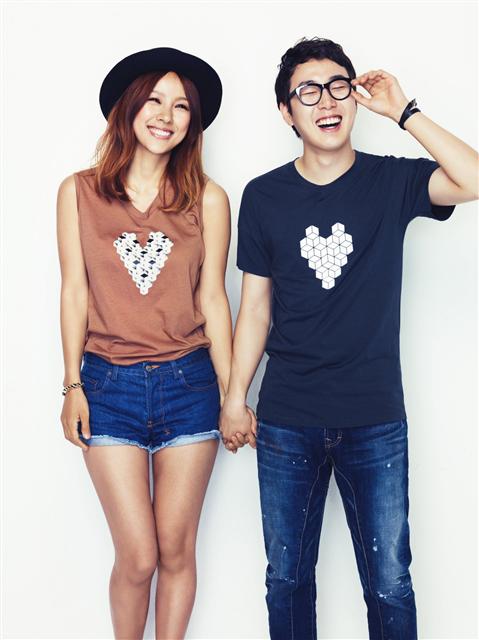 구호 ‘하트포아이’ 캠페인 티셔츠.