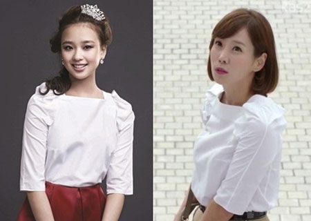손연재와 김정은이 같은 옷을 입은 사진이 화제를 모으고 있다. / 코스모폴리탄, KBS2 ‘울랄라부부’ 캡처