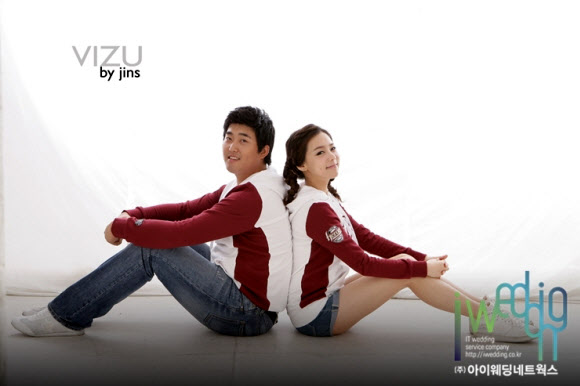 김나나 김영민 커플  사진제공=아이웨딩네트웍스