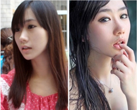 유치원 교사인 동시에 섹시모델이자 배우로 활동하고 있는 저우첸야<br>웨이보