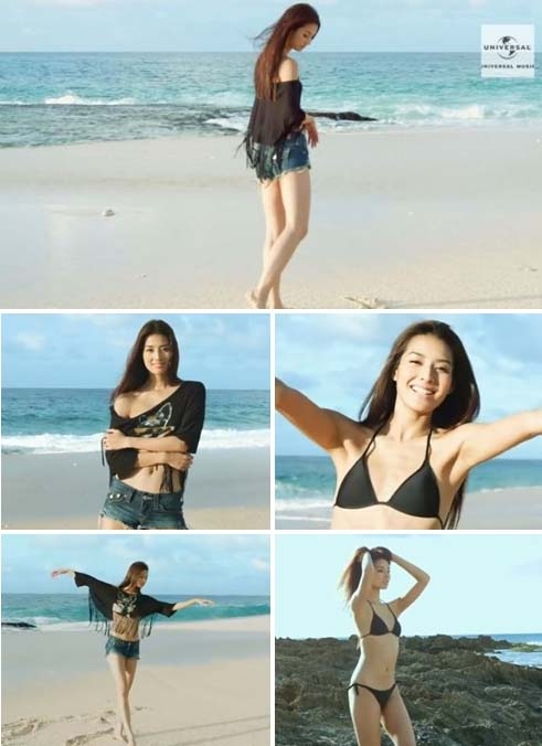 일본 가수 스미레가 늘씬한 몸매와 이국적인 외모로 현지인들 사이에서 화제다.<br>뮤직비디오 영상 캡처