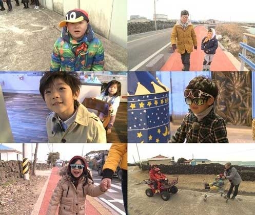 MBC ‘일밤-아빠 어디가’ 아이들이 제주도 여행을 만끽하고 있다. <br>MBC 제공