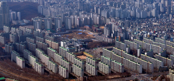 서울 강남 아파트 단지. 청와대사진기자단