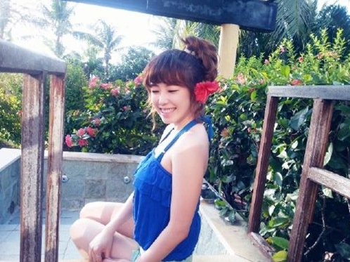 전효성이 깜찍한 표정을 짓고 있다. <br>전효성 트위터