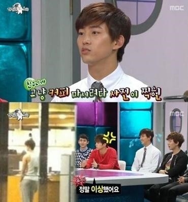 소녀시대 제시카와의 스캔들을 해명한 2PM 택연. / MBC 라디오스타 방송화면 캡처