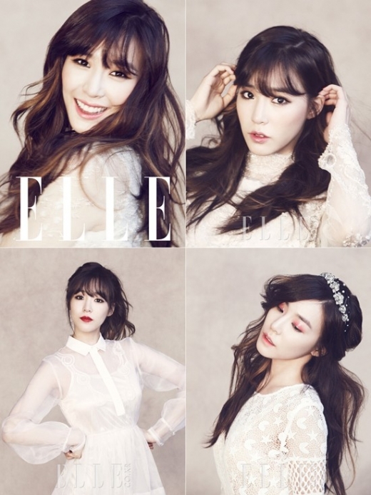그룹 소녀시대 멤버 티파니의 화사한 뷰티화보가 공개됐다.<br>패션잡지 ‘엘르’