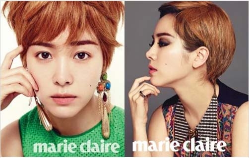 ‘한지민 숏커트’ 사진이 눈길을 끌고 있다. <br>마리끌레르 제공