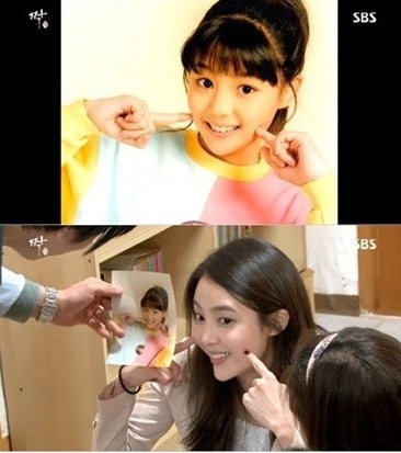바나나걸 출신 여자 1호의 과거 사진이 공개됐다.<br>사진=SBS 방송화면 캡처