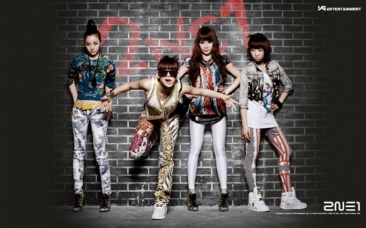 2NE1(투애니원) - 왼쪽부터 박산다라, 씨엘, 박봄, 공민지