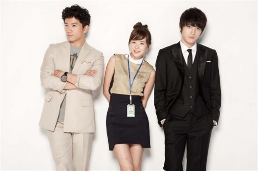 왼쪽부터 지성, 최강희, 김재중 - SBS수목드라마보스를 지켜라 출연.  <br>