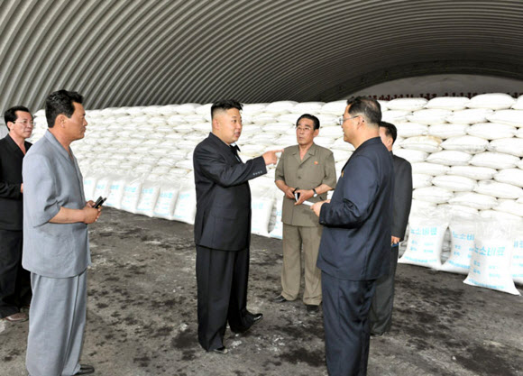 북한 김정은 국방위원회 제1위원장이 평안남도 안주시에 있는 남흥청년화학연합기업소를 현지지도했다고 노동신문이 20일 전했다. 연합뉴스