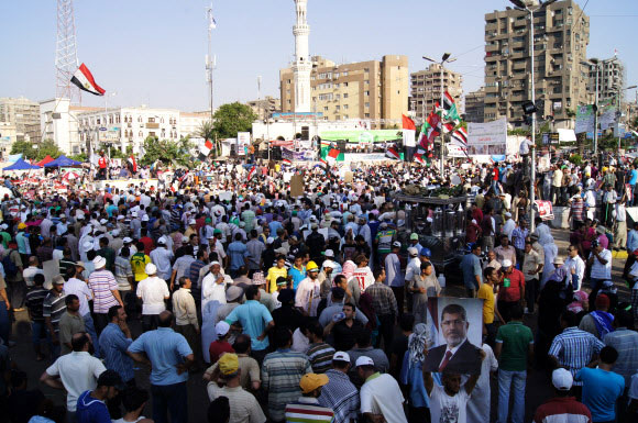 무르시 지지 집회