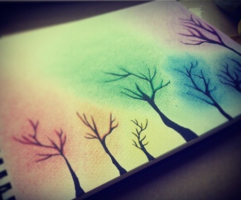 태연 그림실역의 수준을 알 수 있는 사진이 공개됐다.<br>태연 인스타그램 캡처