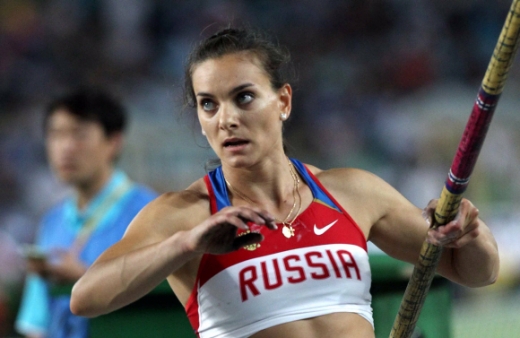세계적인 여자 장대높이뛰기 스타인 러시아의 옐레나 이신바예바. 서울신문DB