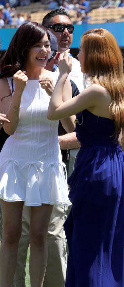 즐거워하는 티파니와 태연