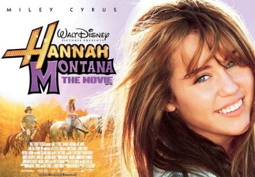 ‘한나 몬타나’에 출연하던 시절 마일리 사이러스<br>영화 ‘한나 몬타나’ 포스터