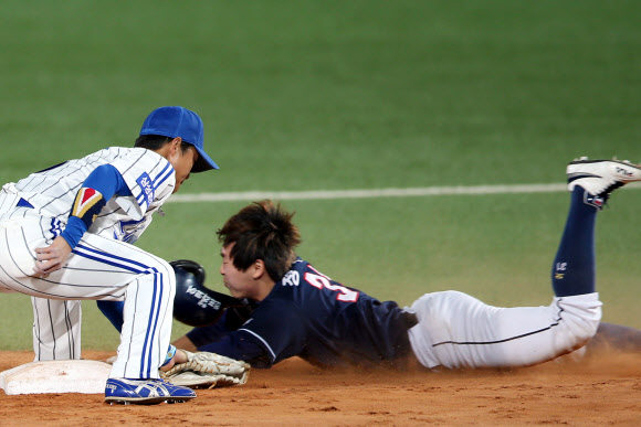 [2013 KS] 정수빈 도루 실패