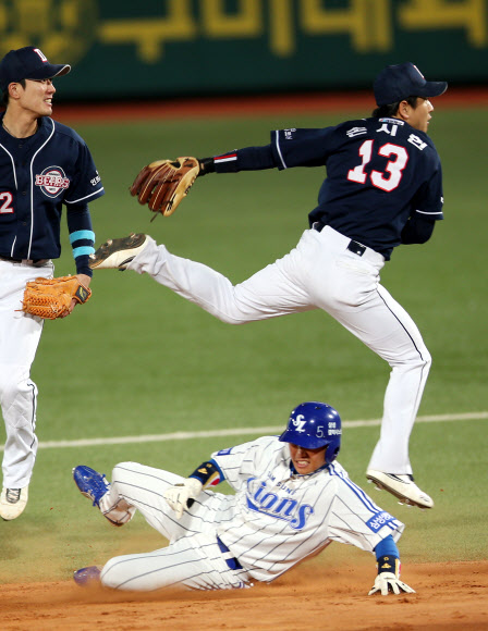 [2013 KS] 손시헌 더블플레이