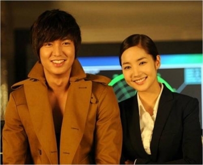 SBS드라마 시티헌터 이민호(왼쪽), 박민영