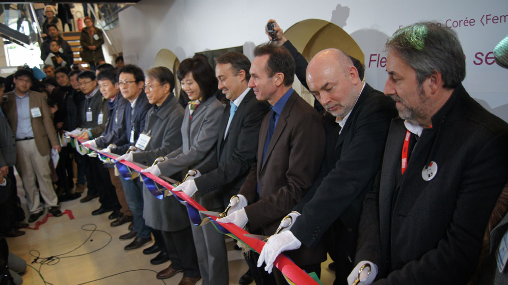 지난달 30일부터 2일까지 열린 프랑스 앙굴렘국제만화페스티벌 개막식 사진