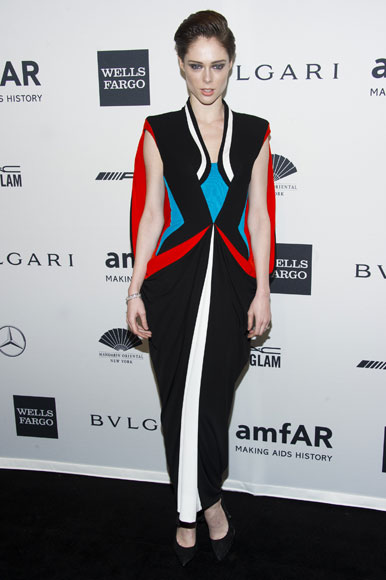 5일(현지시간) 뉴욕에서 열린 amfAR Gala 영화제에 참석한 모델 코코 로샤(Coco Rocha)가 포즈를 취하고 있다. AP/뉴시스