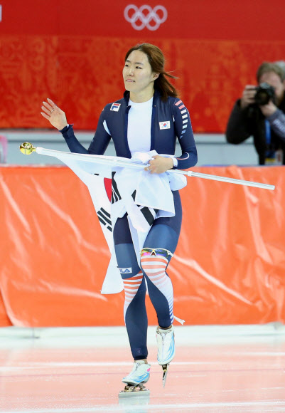 <올림픽> 이상화, 소치 정복