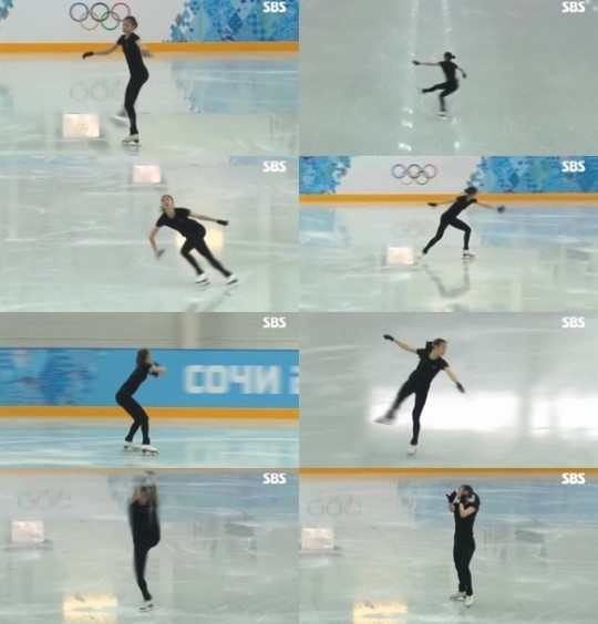 김연아 연습 현장  