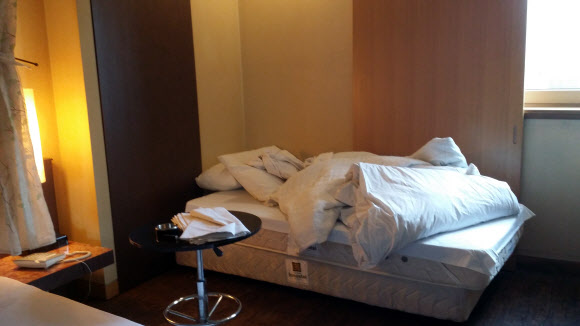 ’간첩사건’ 조선족이 자살시도한 모텔 객실