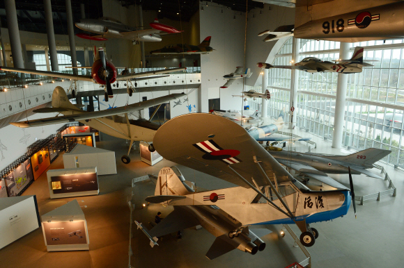 제주항공우주박물관 내부 모습.