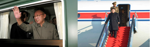 열차 고집한 김정일과 비행기 애용하는 김정은