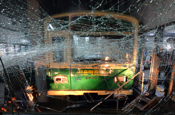 상왕십리역서 열차 추돌