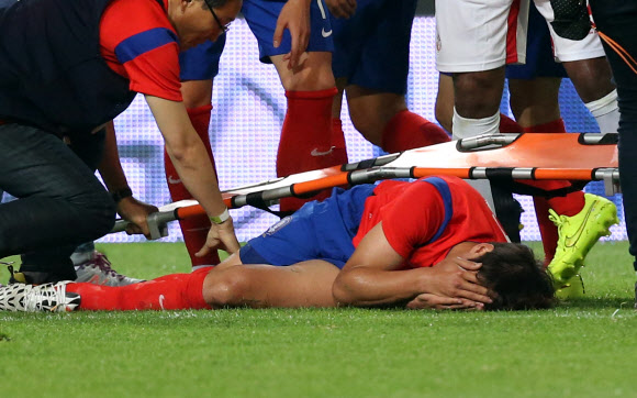 <월드컵2014> 홍정호 발목 부상