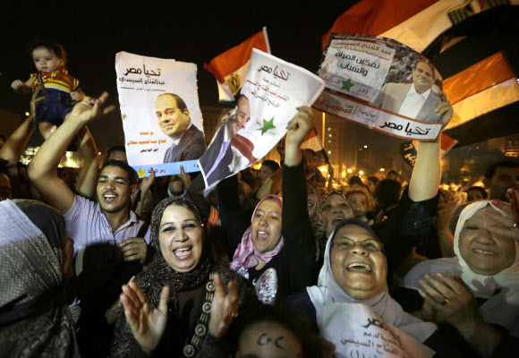이집트 대선 시시 후보 압도적 득표 