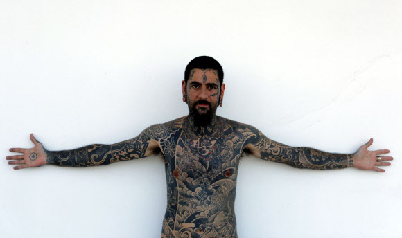 Cypriot tattoo artist Christos