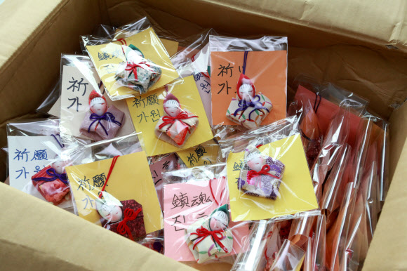 日 대지진 이재민들이 팽목항에 보내온 ’위로의 선물’