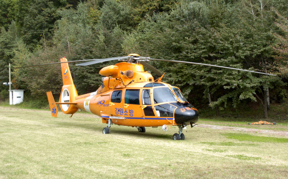 사고기와 동종인 유로콥터 AS350N3기 모습.