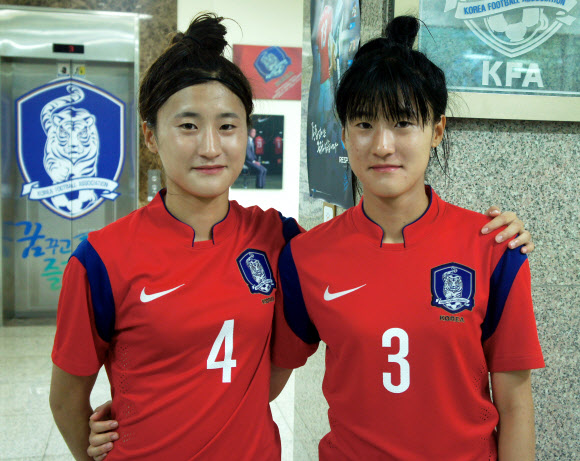 U-20 여자축구대표 쌍둥이 김우리·두리
