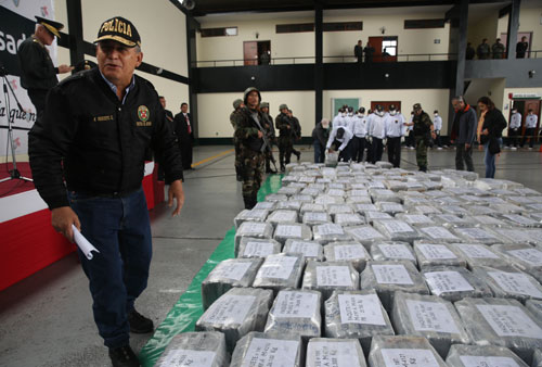 페루 8.5t 분량 코카인 압수…사상 최대. AP/뉴시스