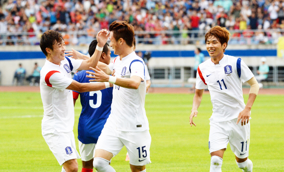 아시안게임은 시작됐다…축구 예선 첫 승