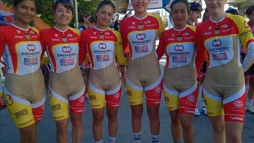 콜롬비아 여자 사이클팀 유니폼 ‘선정성’ 논란