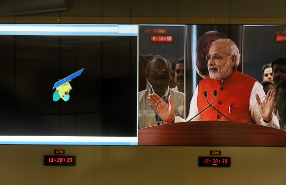 인도 첫 화성탐사선 ‘망갈리안’ 궤도 안착