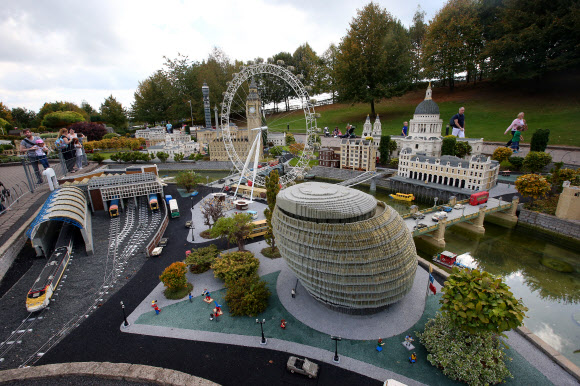 영국 윈저 레고랜드 내 미니랜드 모습.