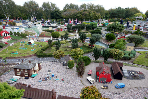 영국 윈저 레고랜드 내 미니랜드 모습.